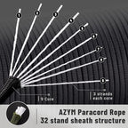 550 Paracord Rope, 100ft/330ft 9 Strand Parachute Cord 4mm, Tactical Paracord - Image 2