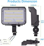 30W LED Flood Light with Knuckle, Outdoor Security Fixture Light with - Image 8