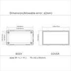 LeMotech Project Box 5 Pieces ABS Plastic Electrical Project Case Small - Image 7