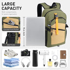 Small Hiking Backpack, 20L Lightweight Travel Daypack, Traveling and Outdoor - Image 2