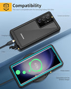 Lanhiem for Samsung Galaxy S23 Ultra Case, IP68 Waterproof Dustproof Case - Image 6