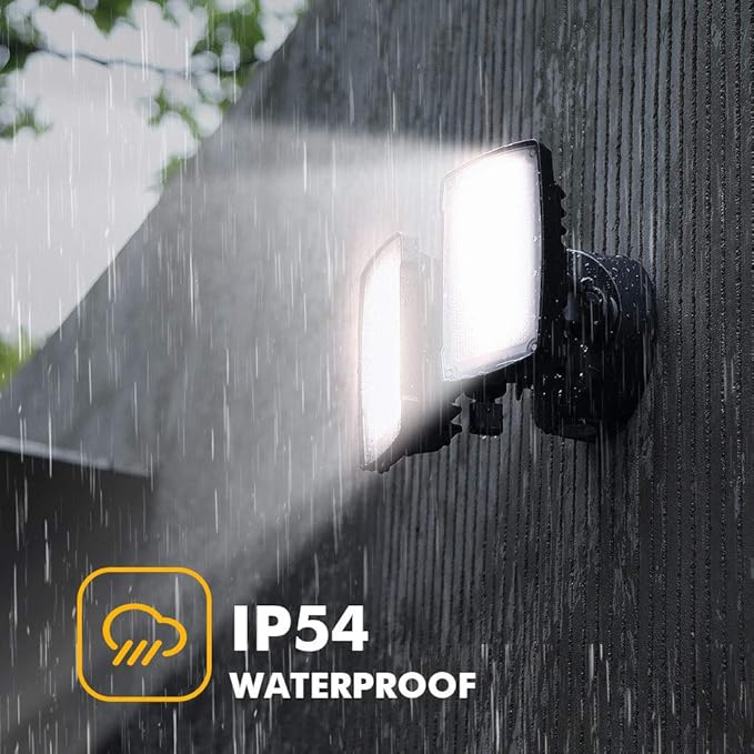 LUTEC LED 3500 Lumen 32W 5000K Integrated Dual-Head Floodlight Outdoor Dusk to - Image 5