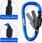 YUCHIYA 8 Pack D-Shape Carabiner Clasp - Image 3