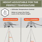 Tactiko Survival 33" Camping Tripod - Image 3