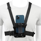 PellKing Mobile Phone Chest Mount Harness Strap Holder Cell Phone Clip Action - Image 2