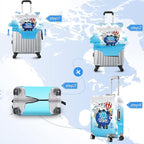 ANNA QUEEN I Love Travel Themed Luggage Cover, Stretchable Suitcase Protector - Image 6