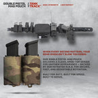 Double Pistol Magazine Pouch, High-Strength Laminate Material, MOLLE Compatible - Image 6
