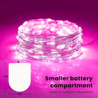 ZSJWL 30 Pack Pink Fairy Lights Battery Operated, 7Ft 20LED Mini String Light - Image 2