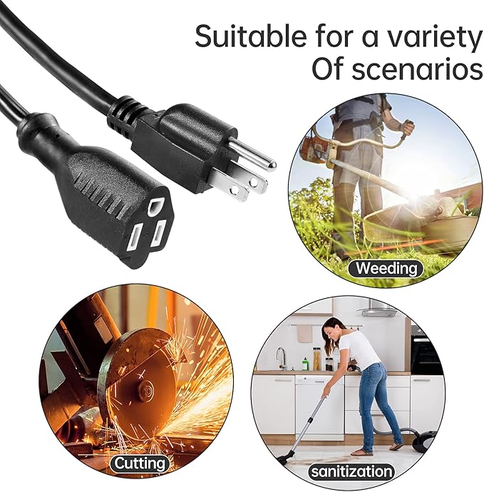 UL Listed Waterproof Power Extension Cord, DanYee Indoor/Outdoor 16 AWG Heavy - Image 5