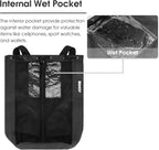 WANDF Swim Bag Mesh Drawstring Backpack Beach Backpack - Image 3