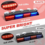 HLauto 6Z4J Emergency Dash Strobe Lights: 2x16.8 inch Red Blue Safety Lights - Image 2