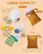 babygoal Wet Dry Bags for Baby Cloth Diapers, Washable Travel Bags, Gym Bag for - Image 5