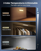 8inch Under Cabinet Lighting Wireless, LED Closet Lights USB Charging, 3 Color - Image 4