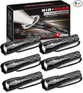 1 Mode Flashlights 6 Pack, Bright Zoomable LED Tactical Flashlight High Lumens by HINSGEAR