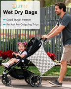 ALVABABY 3 pcs Cloth Diaper Wet Dry Bags Waterproof Reusable - Image 6