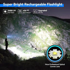 LETMY Rechargeable Flashlights High Lumens, 2 Pack 2000 Lumens Super Bright LED - Image 2