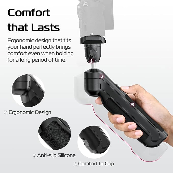 ULANZI TT38 One-Click Opening Vlogging Tripod Uka Quick-Release F38 w Cold Shoe - Image 9