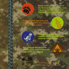 emma kites Camo Green, Trip Line, Cord Friction-Saw, Boot Laces, Survival Cord - Image 3