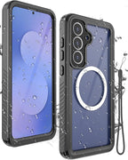Miimall for Samsung Galaxy S25FE Phone Case Waterproof, 12FT Military Drop Proof by Miimall