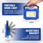 WORKPRO LED Work Light, Rechargeable Magnetic Work Lights - Image 3