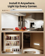 EZVALO 3-Pack Under Cabinet Lighting, 2400mAh Rechargeable Motion Sensor Light - Image 9