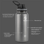 Takeya Originals 24 oz Vacuum Insulated Stainless Steel Water Bottle - Image 3