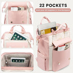 LOVEVOOK Laptop Backpack for Women Work Travel Computer Backpacks Purse - Image 2