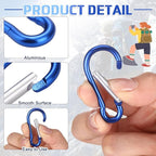 Yaocom 300 Pcs 2" Carabiner Bulk Small Carabiner Clip - Image 3