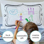 Coloring Pillowcase for Kids – Reusable DIY Pillow Cover - Image 3