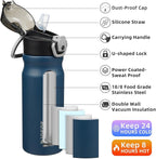 BJPKPK Insulated Water Bottle 18oz Stainless Steel Water Bottles - Image 2