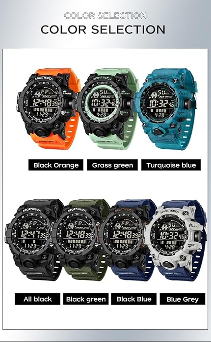 FANMIS Mens Military Multifunction Digital LED Watch Electronic Waterproof - Image 6
