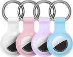 Compatible with AirTag Holder Case Keychain 4 Pack, by HATALKIN