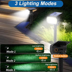WENATY Solar Spot Lights Outdoor Waterproof IP65, 12 Pack Landscape Spotlights - Image 3
