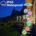 Toodour Solar Wind Chime, Color Changing Moroccan Ball Wind Chimes, LED - Image 4