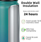 Fanhaw 32 oz Insulated Stainless Steel Water Bottle - Image 3