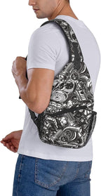 Sling Backpack For Men Hiking Daypack Crossbody Shoulder Bag Travel Chest Pack - Image 5