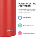 Fanhaw 24 oz Insulated Stainless Steel Water Bottle - Image 4