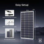 Renogy 100W Solar Panel N-Type, 12V 100 Watt Solar Panel 16BB 25% - Image 8