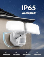 Onforu 32W 2 Head Motion Sensor Outdoor Lights, 3200LM 6500K LED Security Light - Image 7