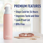 Brita Stainless Steel Premium Filtering Water Bottle, Replaces 300 Plastic - Image 4