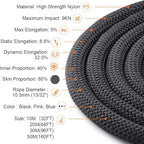 X XBEN Outdoor Climbing Rope 10M 20M 30M 50M 70M 152M 352M Static Rock Climbing - Image 4