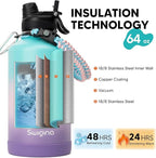 Swigina 64 oz Insulated Water Bottle - Image 3