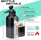 Half Gallon Insulated Water Bottle - - Image 3