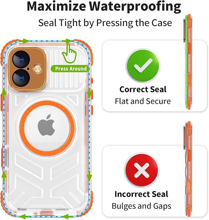 for iPhone 16 Waterproof Case, Compatible - Image 7