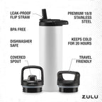ZULU Base 24oz Stainless Steel Water Bottle - Image 4