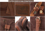 AUGUR High Capacity Canvas Vintage Backpack - Image 7