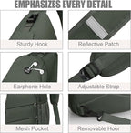 Pritent Crossbody Bags for Women Men Trendy Sling Bag Backpack Casual Chest Bag - Image 5