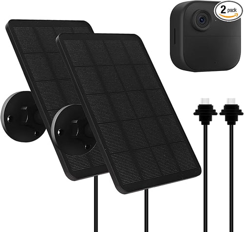 2 Pack Solar Panel for Blink Outdoor 4 Camera, 4W Solar Panels by YCTechCam