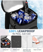 Cooler Backpack, 22L Waterproof Soft Backpack Coolers Leak Proof Beach Backpack - Image 2