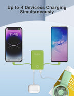 miisso 6000mah Ultra Slim Built in Cables Power Bank, Card Size Built in USB C - Image 5